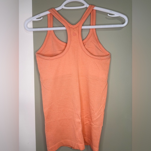 Coral Lululemon Athletica Ebb To Street Tank Top - Picture 3 of 3